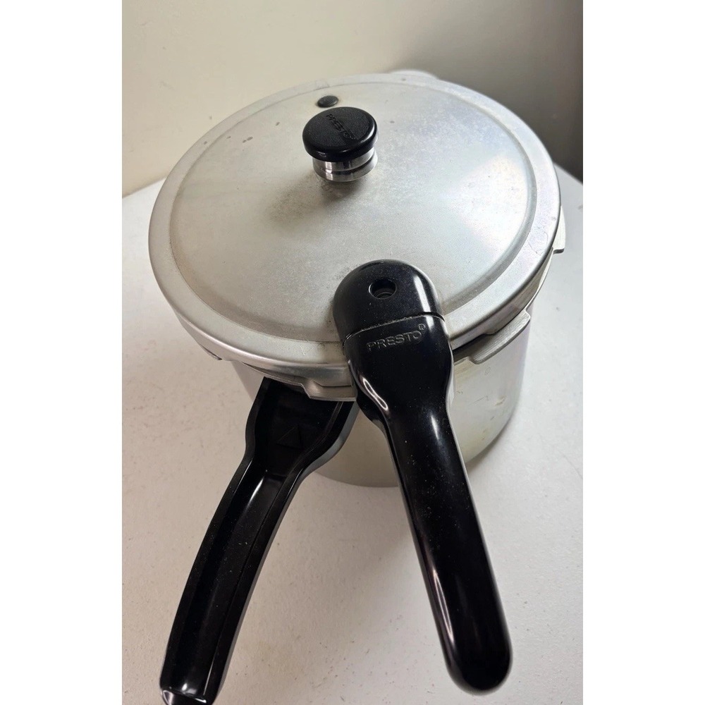 Presto 6‎ Quart Stainless Steel Pressure Cooker 409A w/ Jiggler Rack & Manual